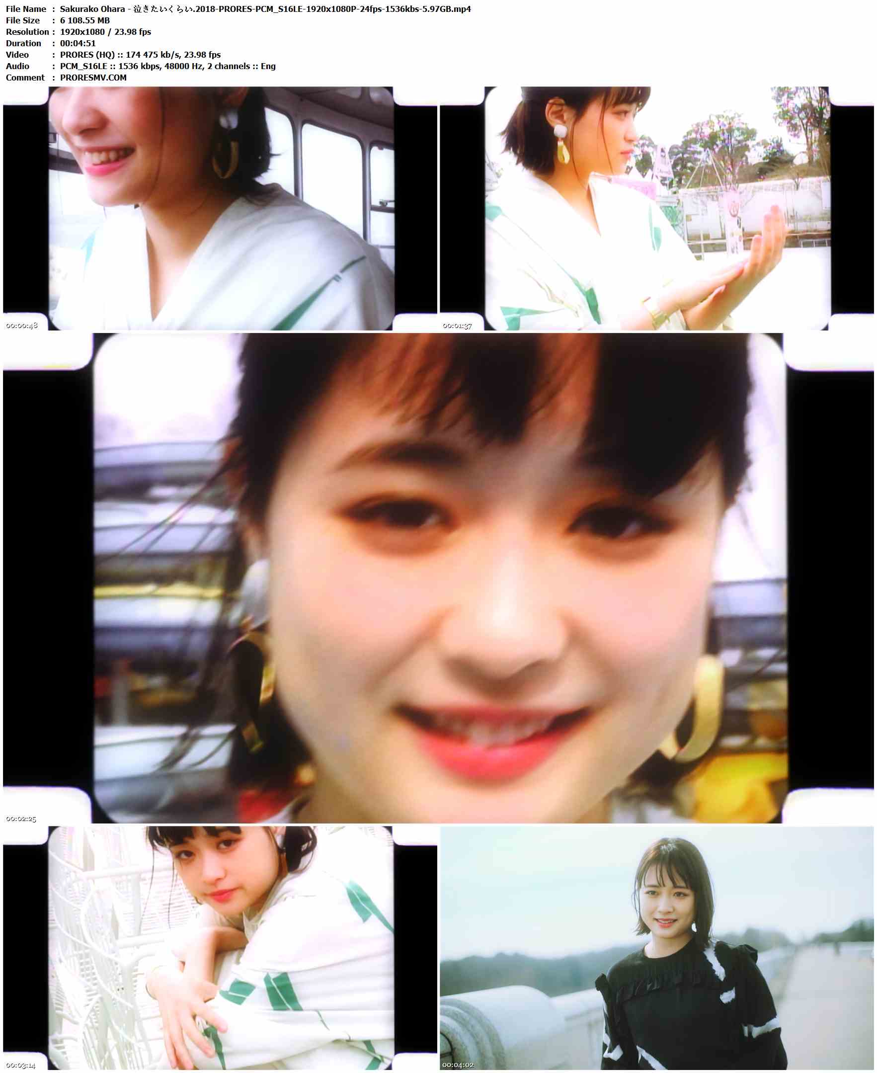 Sakurako Ohara - 泣きたいくらい.2018-PRORES-PCM_S16LE-1920x1080P-24fps-1536kbs-5.97GB官方MV_高清MV
